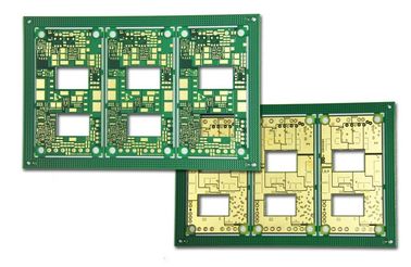 High Frequency PCB HDI Drill Printed Boards , 8 Layer PCB Green With 50 um Laser Vias